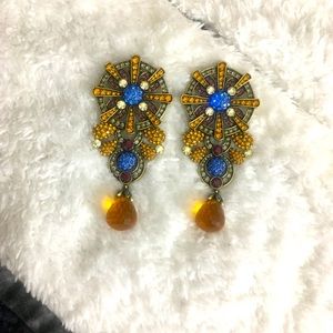LaVintage Custom Windmill Swarovski Earrings